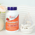 Cranberry saudável concentrado urinário e cápsulas de vitamina C